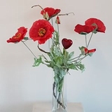 Boeket 60 cm. (inclusief vaas)